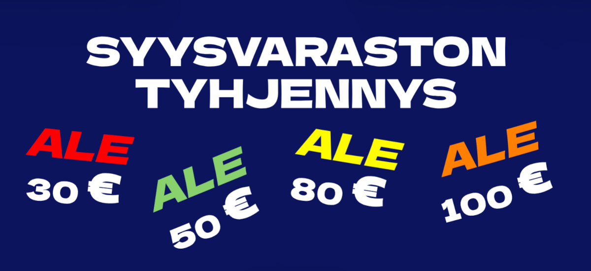 varaston tyhjennys